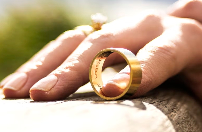 ring on tip of finger